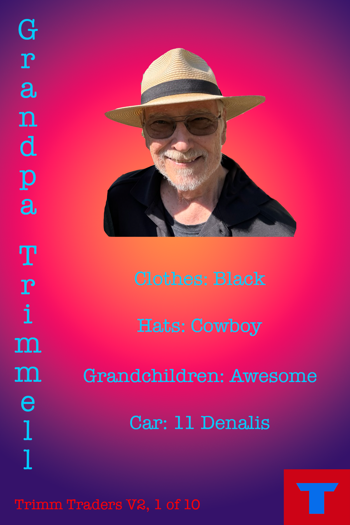 Grandpa Trimmell Trading Card