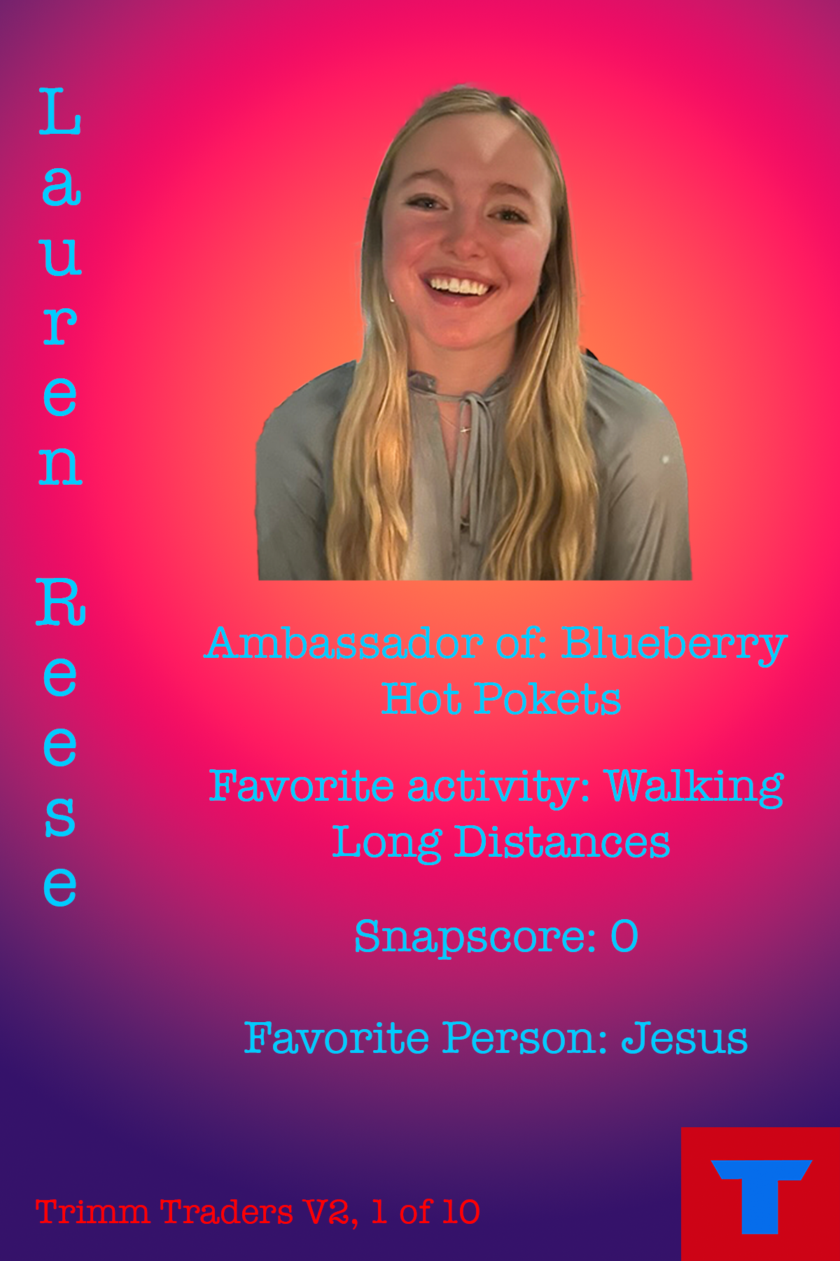 Laureny Trading Card